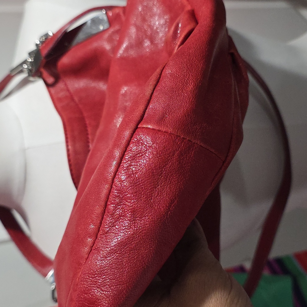 Michael Kors Cherry Red Shoulder Bag/cross Body Strap Vintage - Picture 10 of 15